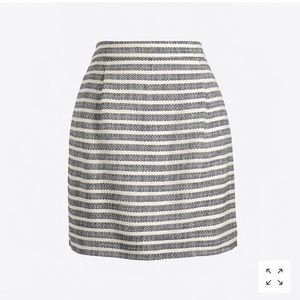NWOT J. Crew striped mini skirt